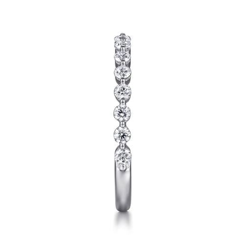 Platinum Single Prong Diamond Anniversary Band