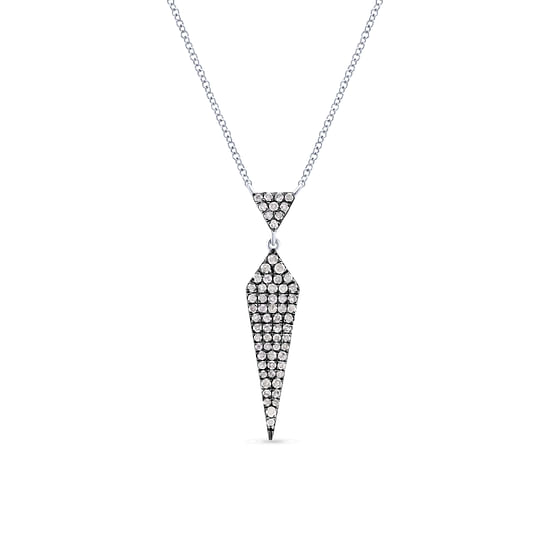 Gabriel - Silver Shadow Play Diamond Necklace