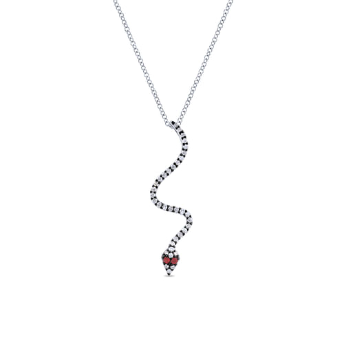 Silver Shadow Play Diamond Necklace