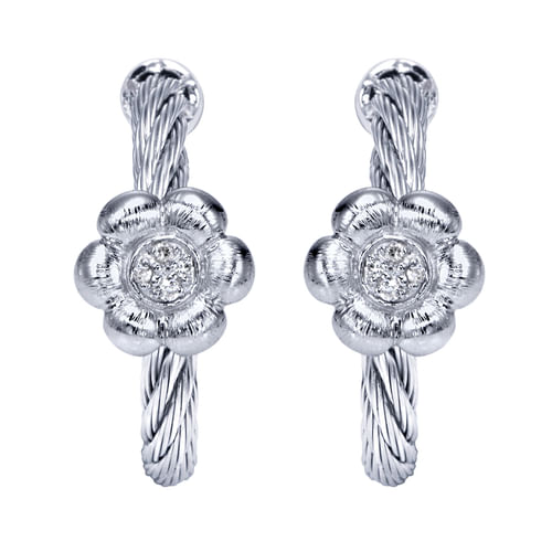 Silver-Stainless Steel 20mm Classic Hoop Earrings