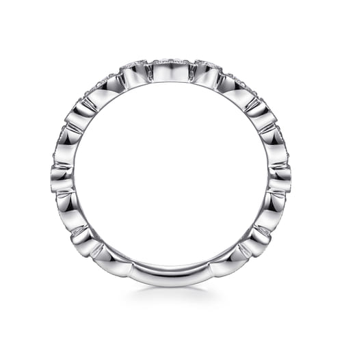Stackable Ring 14K White Gold Diamond 0.25ct