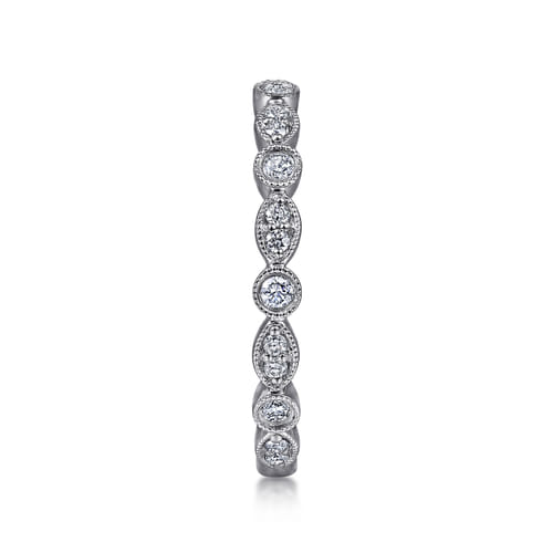 Stackable Ring 14K White Gold Diamond 0.25ct