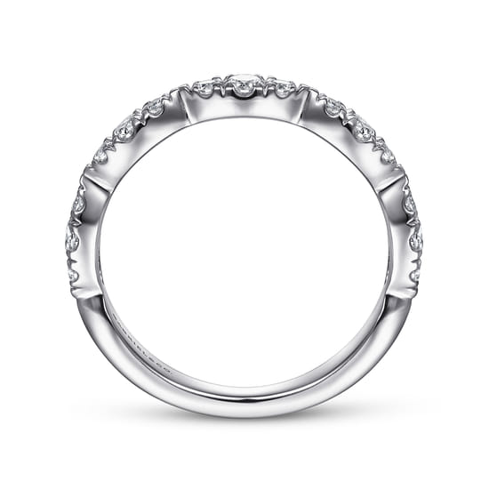 Stackable Ring 14K White Gold Diamond 0.4ct angle 2