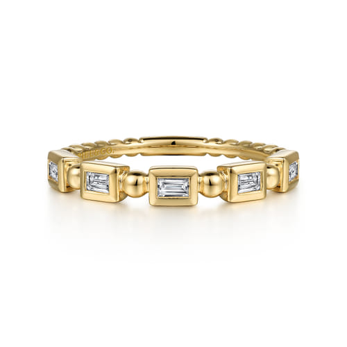 Stackable Ring 14K Yellow Gold Diamond 0.25ct Stackable Ring 14K Yellow Gold Diamond 0.25ct