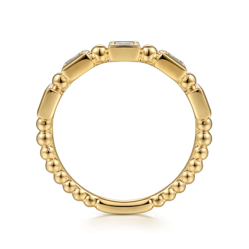 Stackable Ring 14K Yellow Gold Diamond 0.25ct Stackable Ring 14K Yellow Gold Diamond 0.25ct