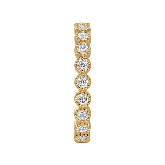 Stackable Ring 14K Yellow Gold Diamond 0.55ct angle 4