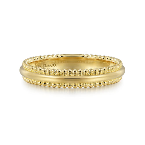 Stackable Ring 14K Yellow Gold Diamond Bujukan