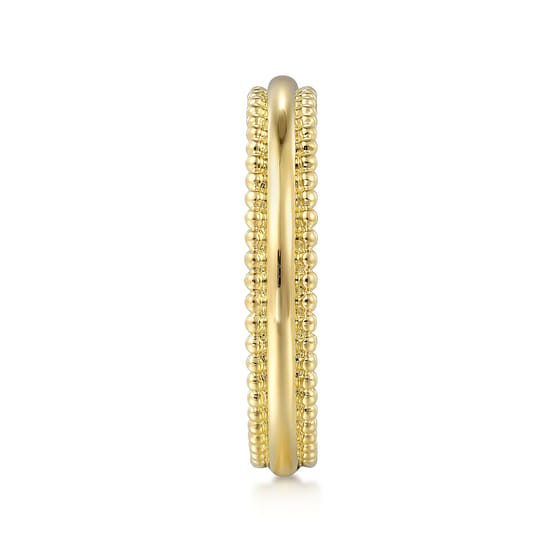 Stackable Ring 14K Yellow Gold Diamond Bujukan angle 4 Stackable Ring 14K Yellow Gold Diamond Bujukan angle 4