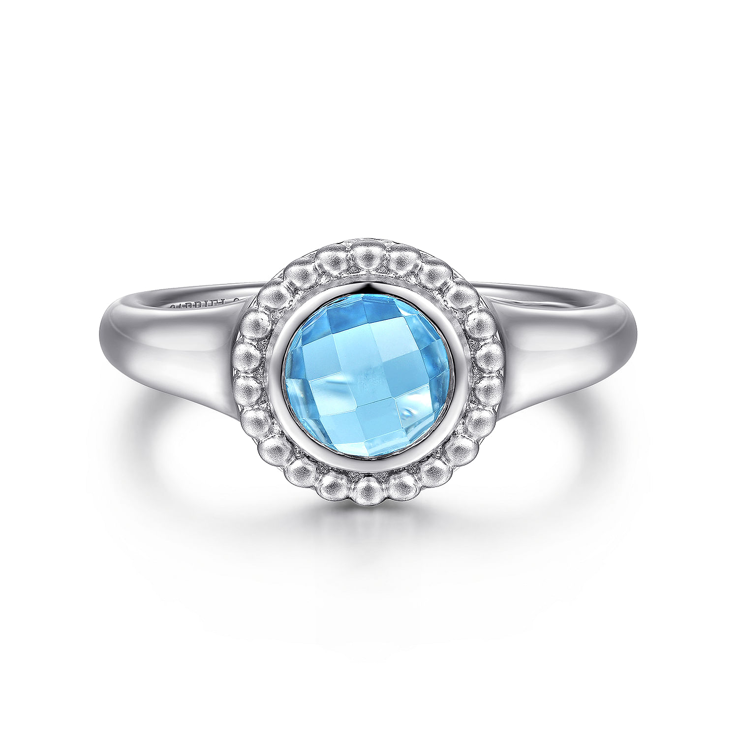 Sterling Silver Blue Topaz Bujukan Ring