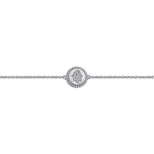Sterling Silver Diamond Bujukan Hand Of God Bracelet