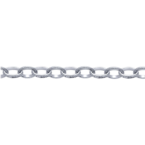 Sterling Silver Textured Link Toggle Bracelet