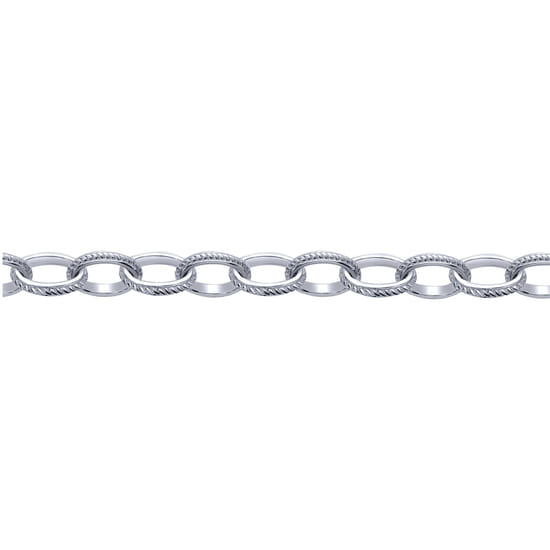 Sterling Silver Textured Link Toggle Bracelet angle 2