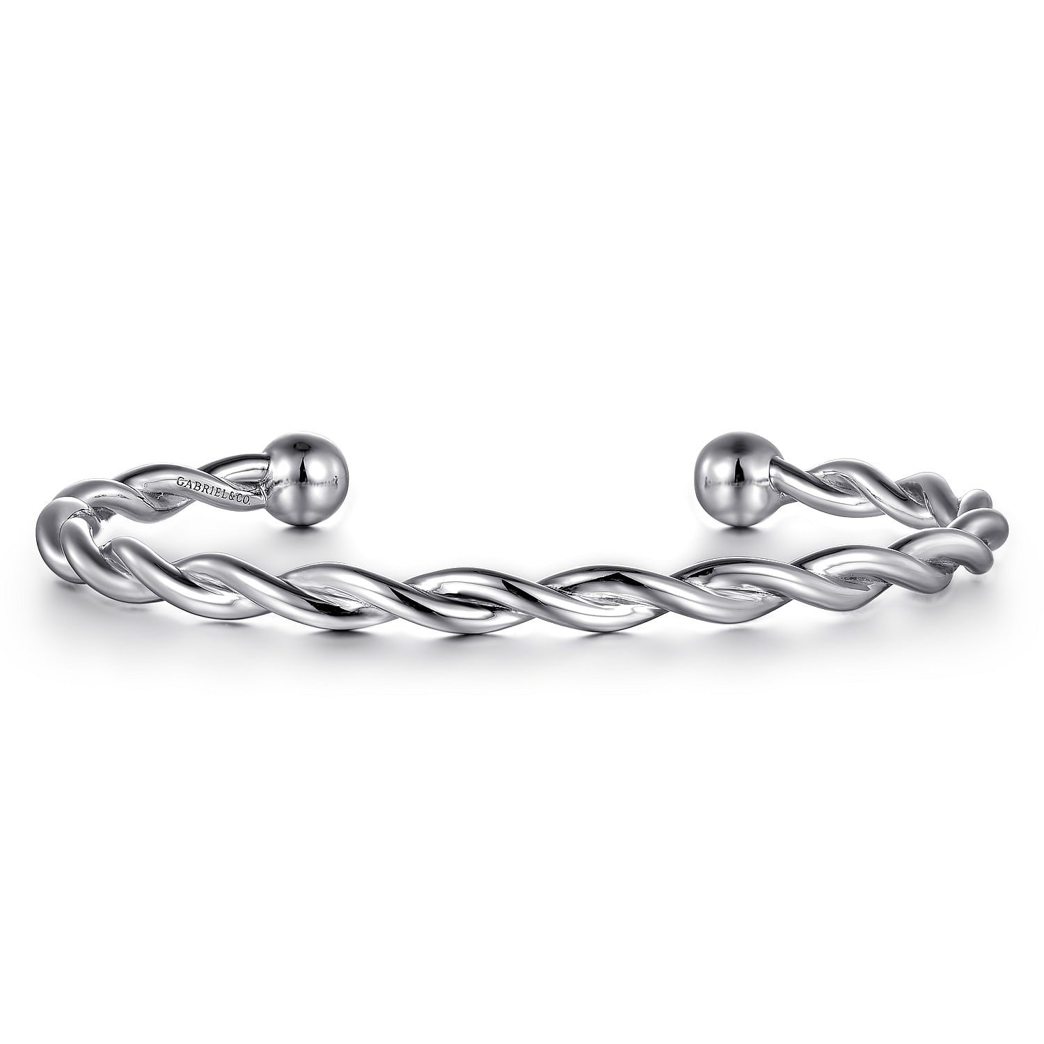 Sterling Silver Twisted Cuff Bracelet in size #7.5