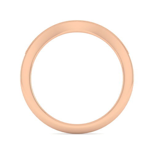 Vintage 14K Rose Gold Diamond Matching Wedding Band