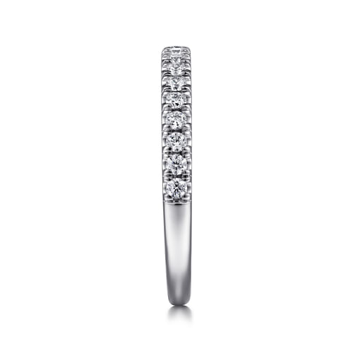 Vintage 14K White Gold Diamond Matching Wedding Band