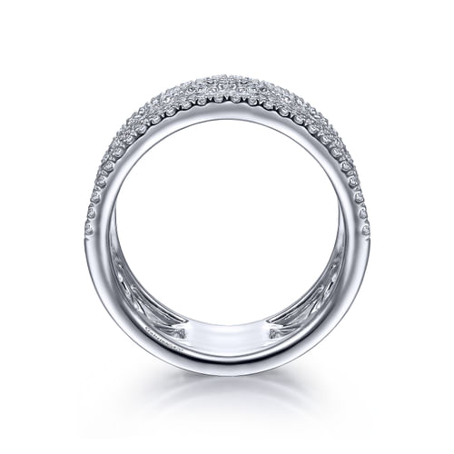 Vintage 14K White Gold Diamond Ring