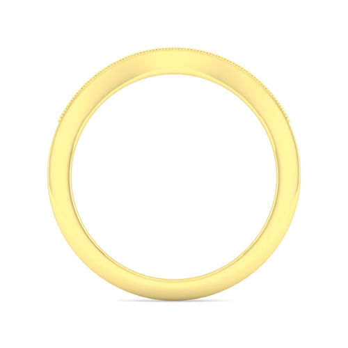 Vintage 14K Yellow Gold Diamond Matching Wedding Band