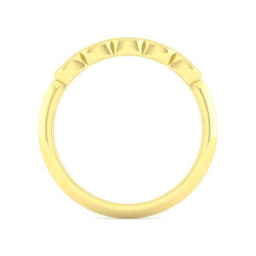 Vintage 14K Yellow Gold Diamond Matching Wedding Band