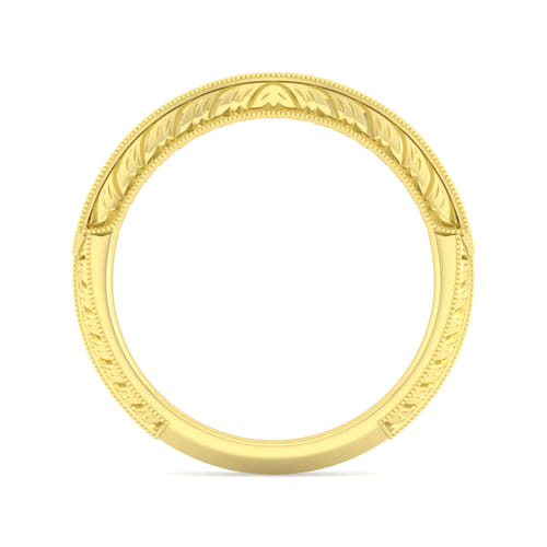 Vintage 14K Yellow Gold Diamond Matching Wedding Band