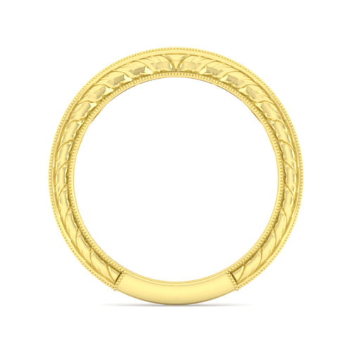 Vintage 14K Yellow Gold Diamond Matching Wedding Band
