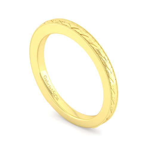 Vintage 14K Yellow Gold Matching Wedding Band
