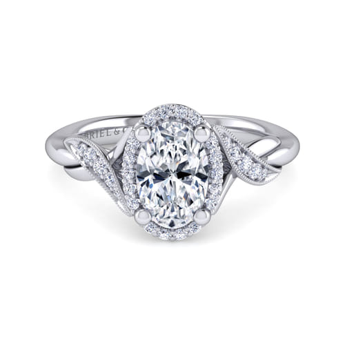 Vintage Inspired Platinum Oval Halo Diamond Engagement Ring Vintage Inspired Platinum Oval Halo Diamond Engagement Ring