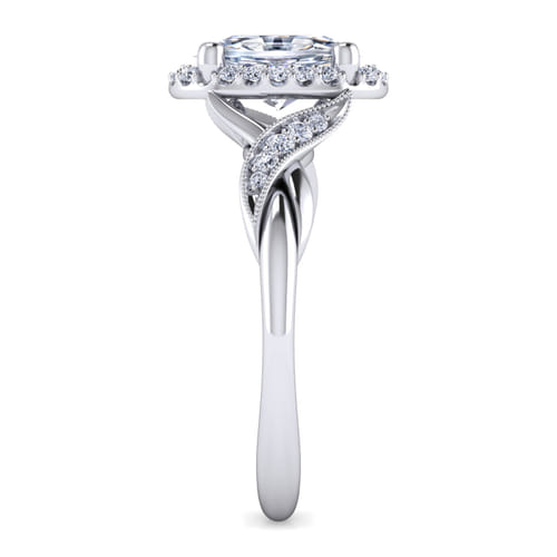 Vintage Inspired Platinum Oval Halo Diamond Engagement Ring Vintage Inspired Platinum Oval Halo Diamond Engagement Ring