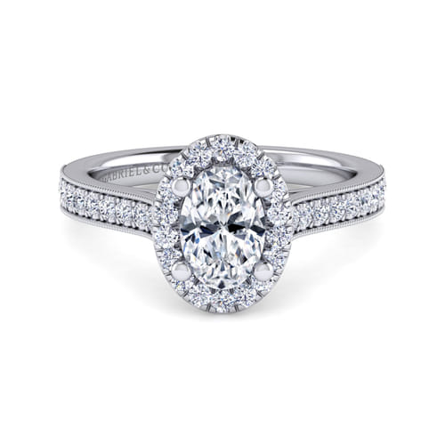 Vintage Inspired Platinum Oval Halo Diamond Engagement Ring Vintage Inspired Platinum Oval Halo Diamond Engagement Ring