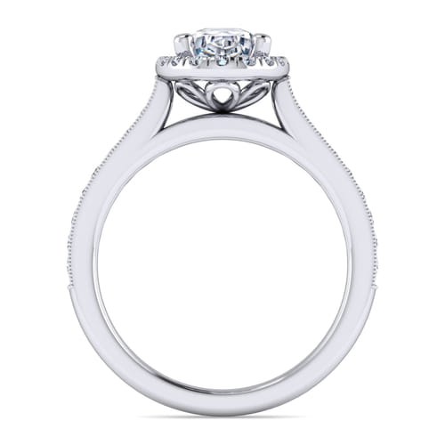 Vintage Inspired Platinum Oval Halo Diamond Engagement Ring Vintage Inspired Platinum Oval Halo Diamond Engagement Ring