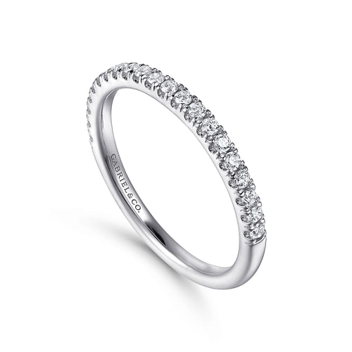 White Plated Alloy Matching Wedding Band