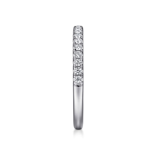 White Plated Alloy Matching Wedding Band