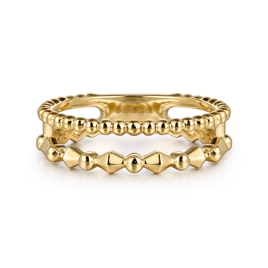 Wide Band Easy-Stack Ring 14K Yellow Gold Bujukan Wide Band Easy-Stack Ring 14K Yellow Gold Bujukan