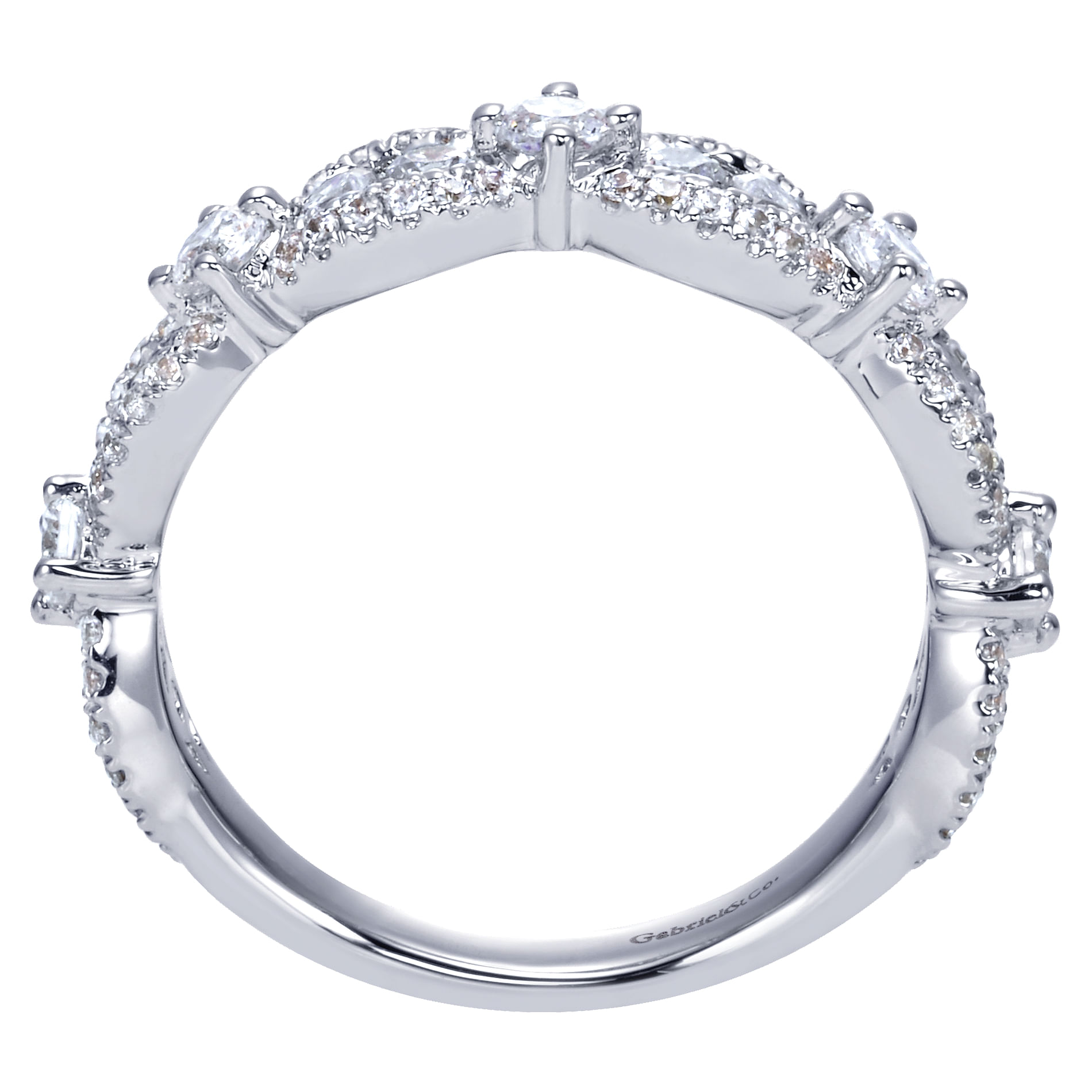 14k White Gold Stackable Ladies' Ring LR6316W44JJ