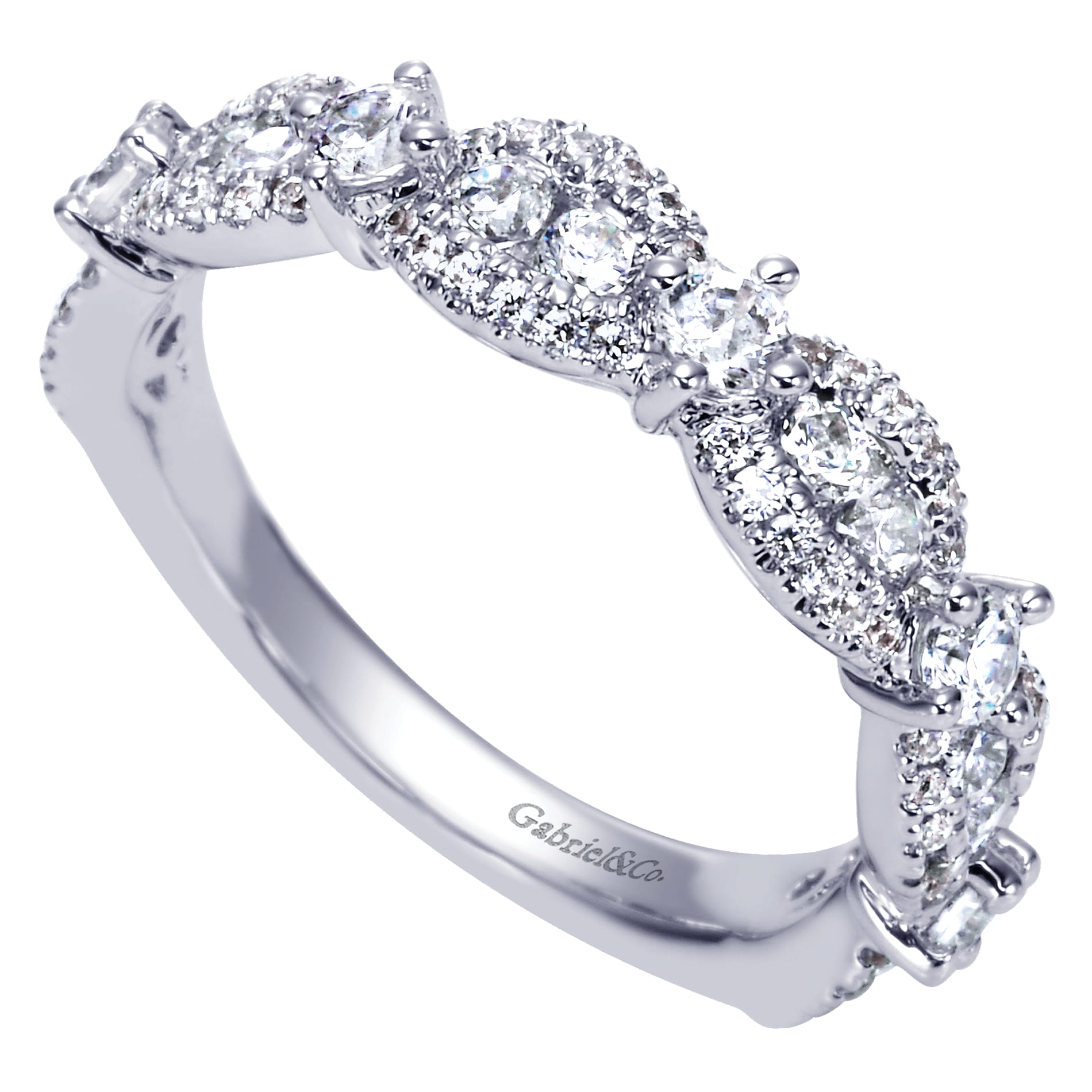 14k White Gold Stackable Ladies' Ring LR6316W44JJ