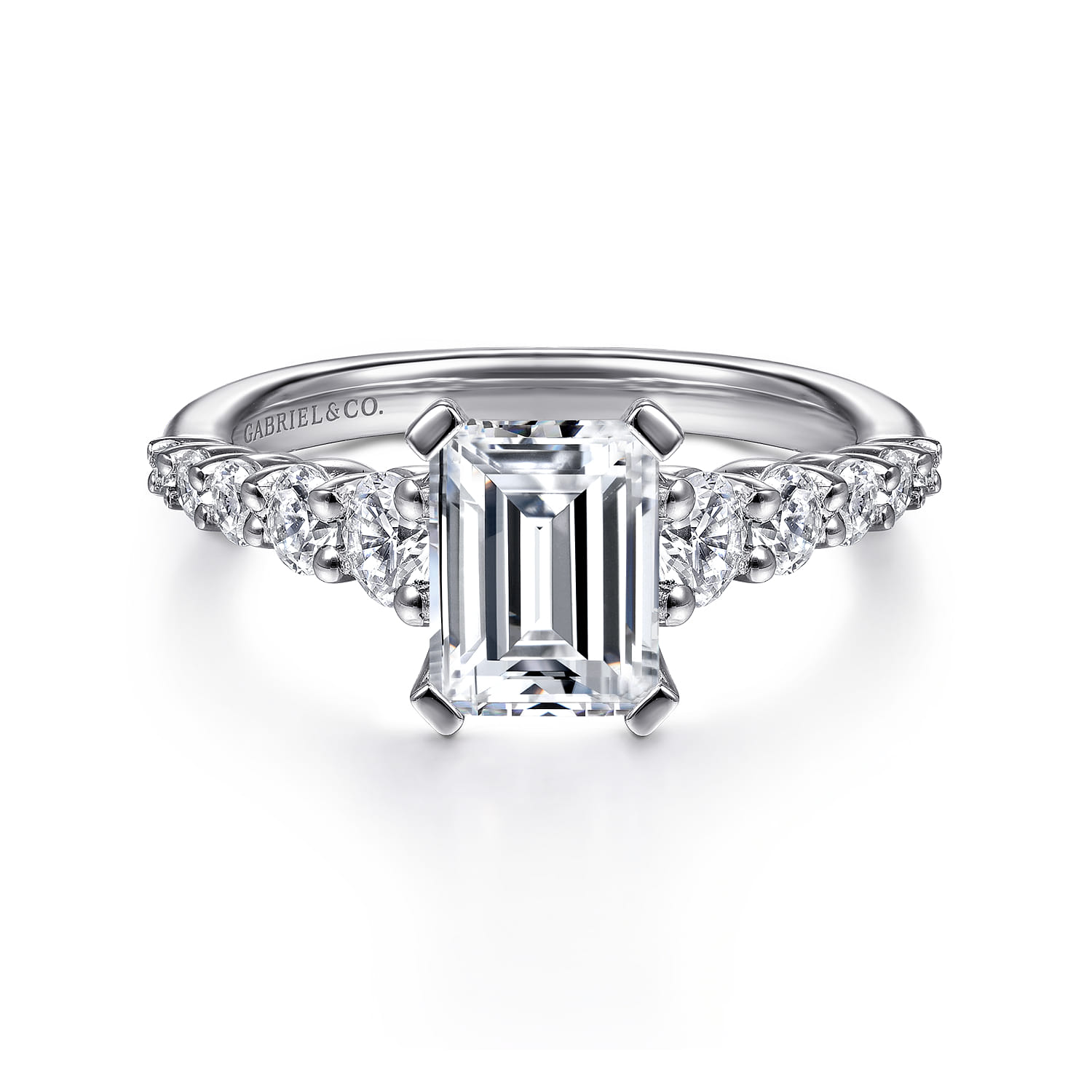 emerald cut diamond rings