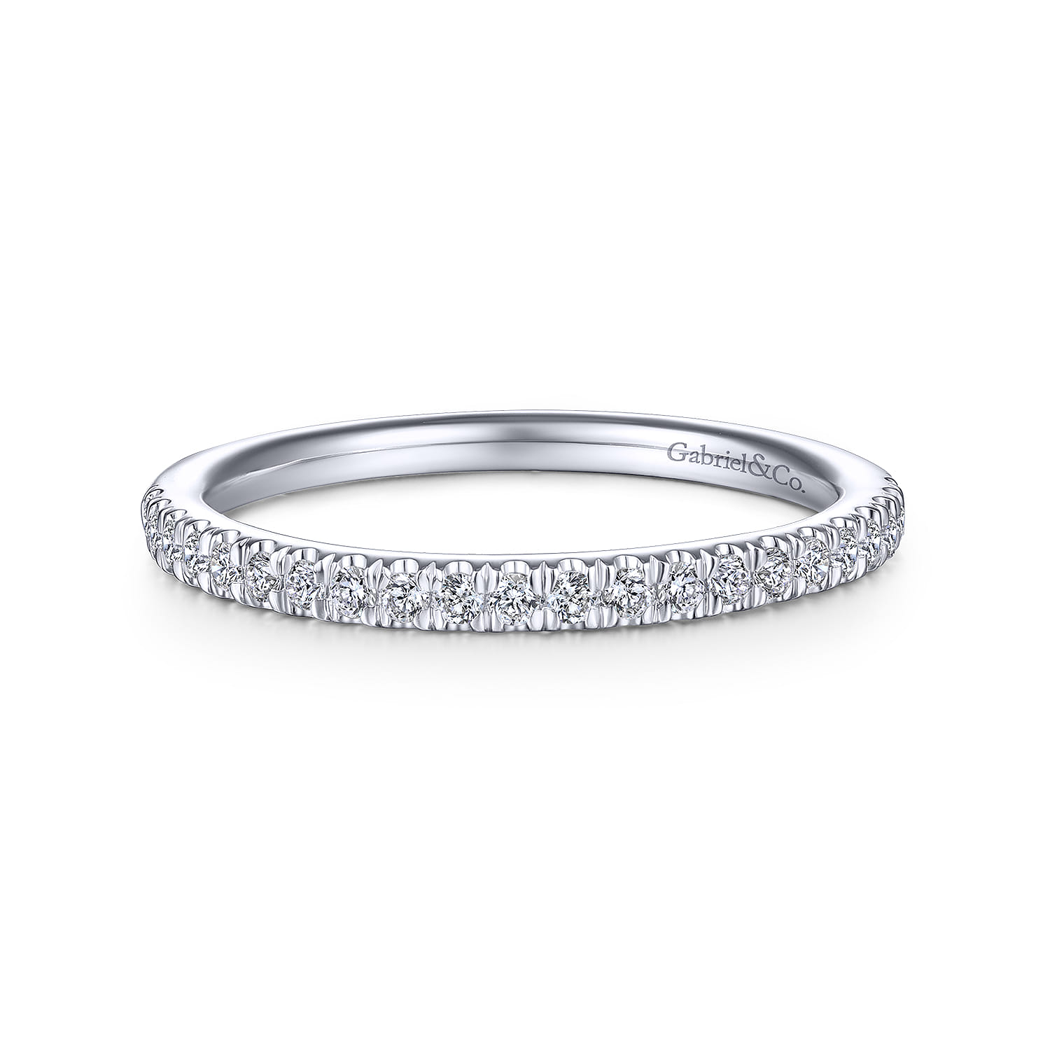 14K White Gold Matching Wedding Band
