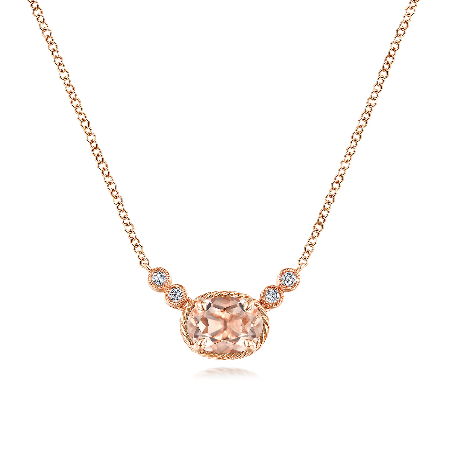 Rose Gold Necklace | Gabriel \u0026 Co.