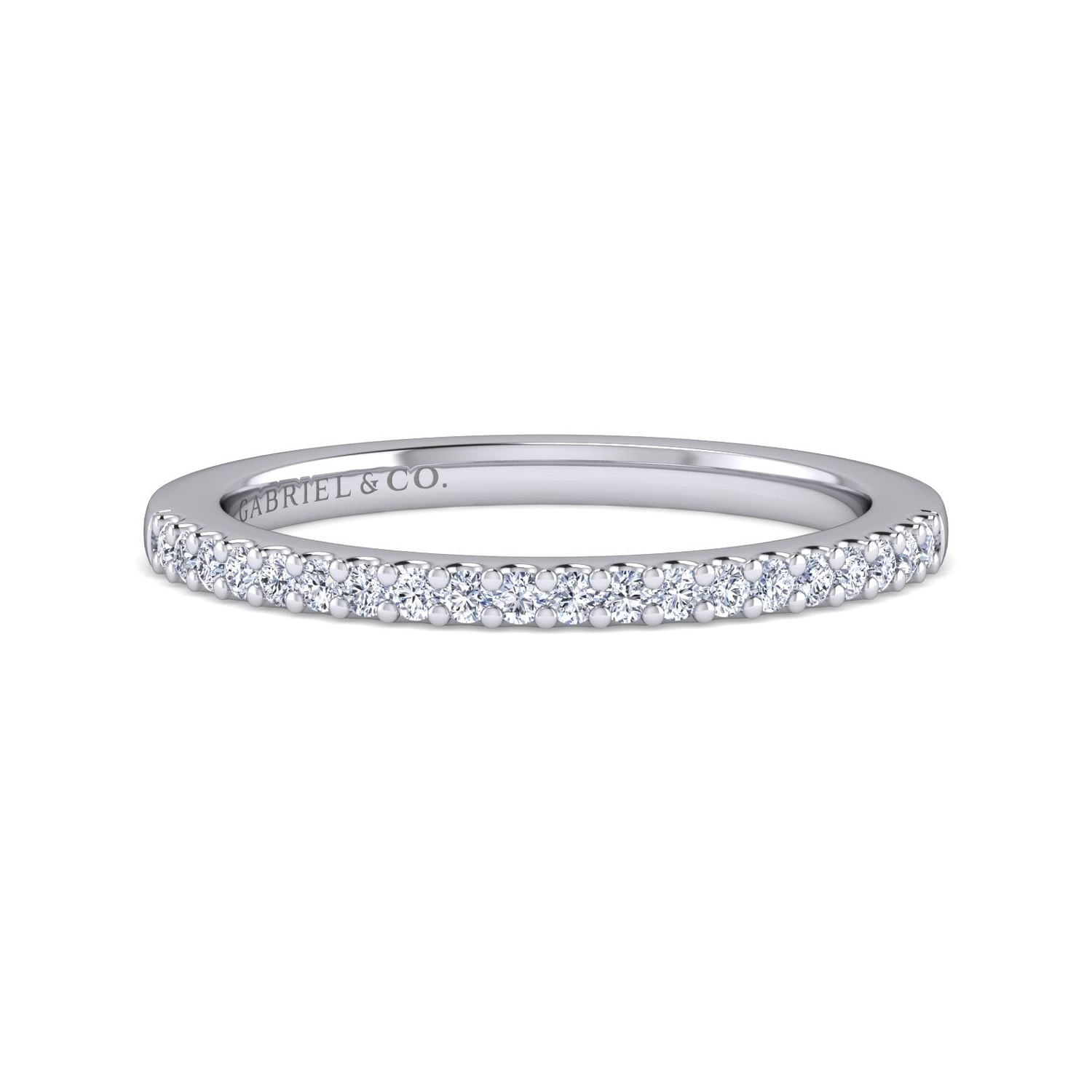Gabriel - 14K White Gold   Matching Wedding Band