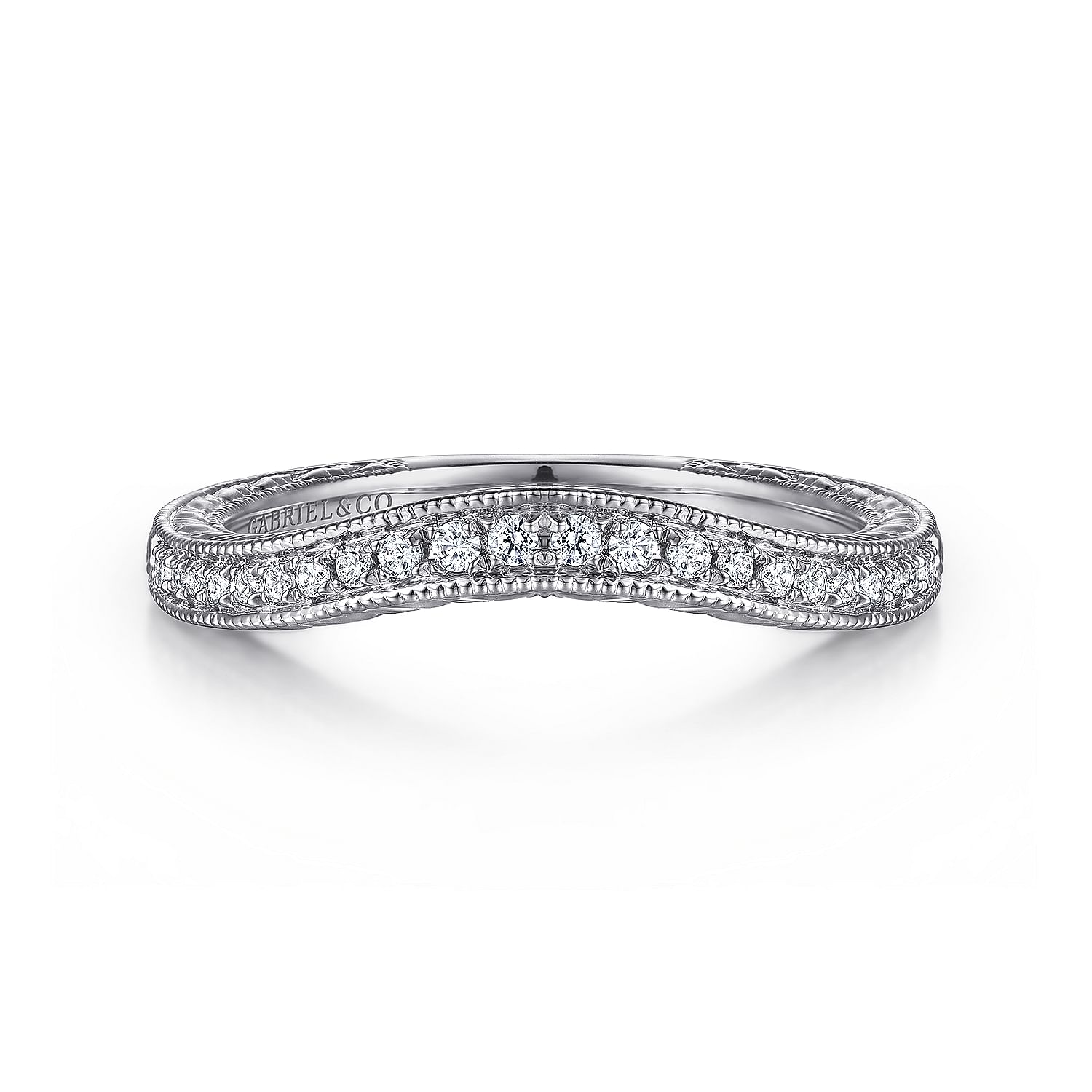 Gabriel - 14K White Gold Matching Wedding Band