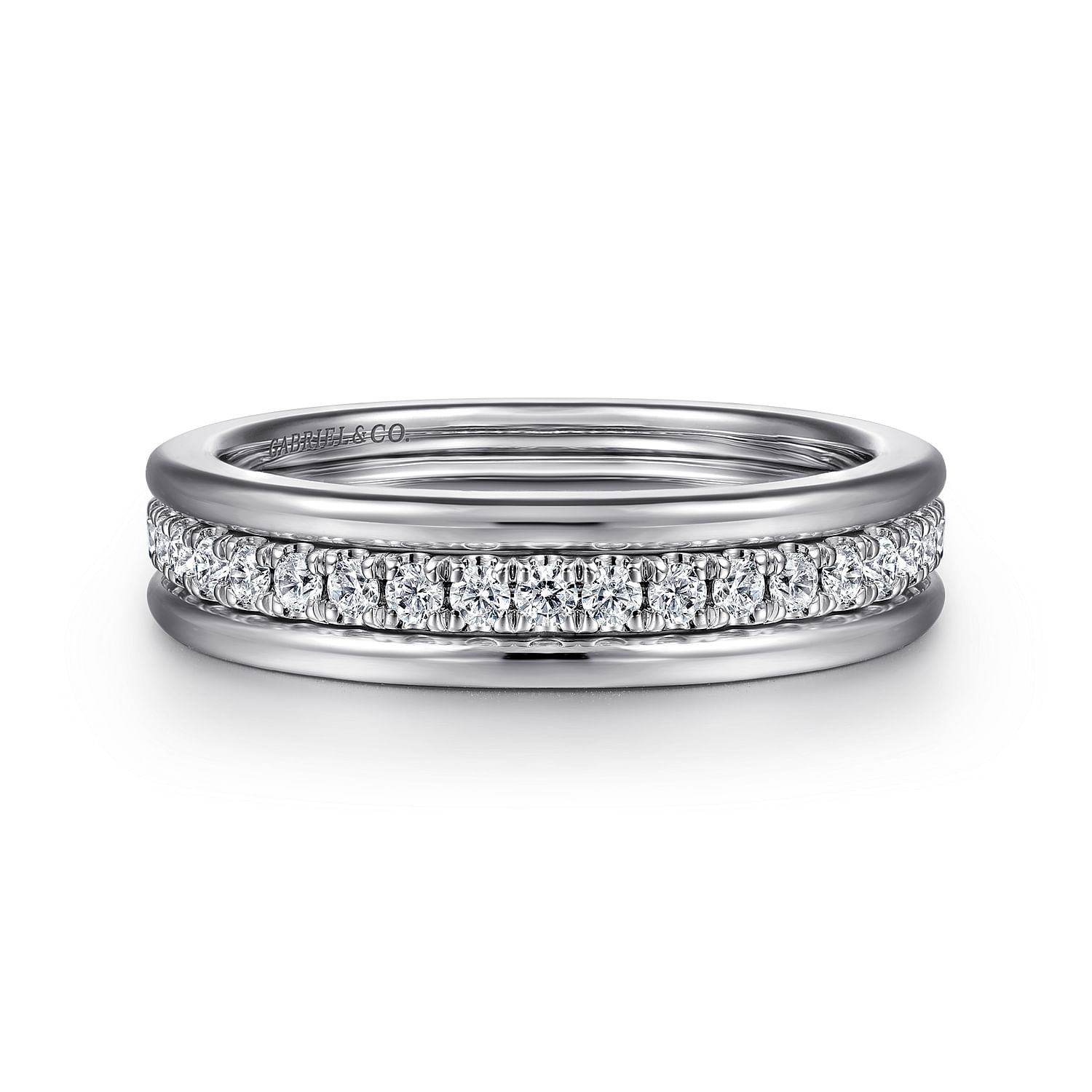 Gabriel - 14K White Gold Matching Wedding Band