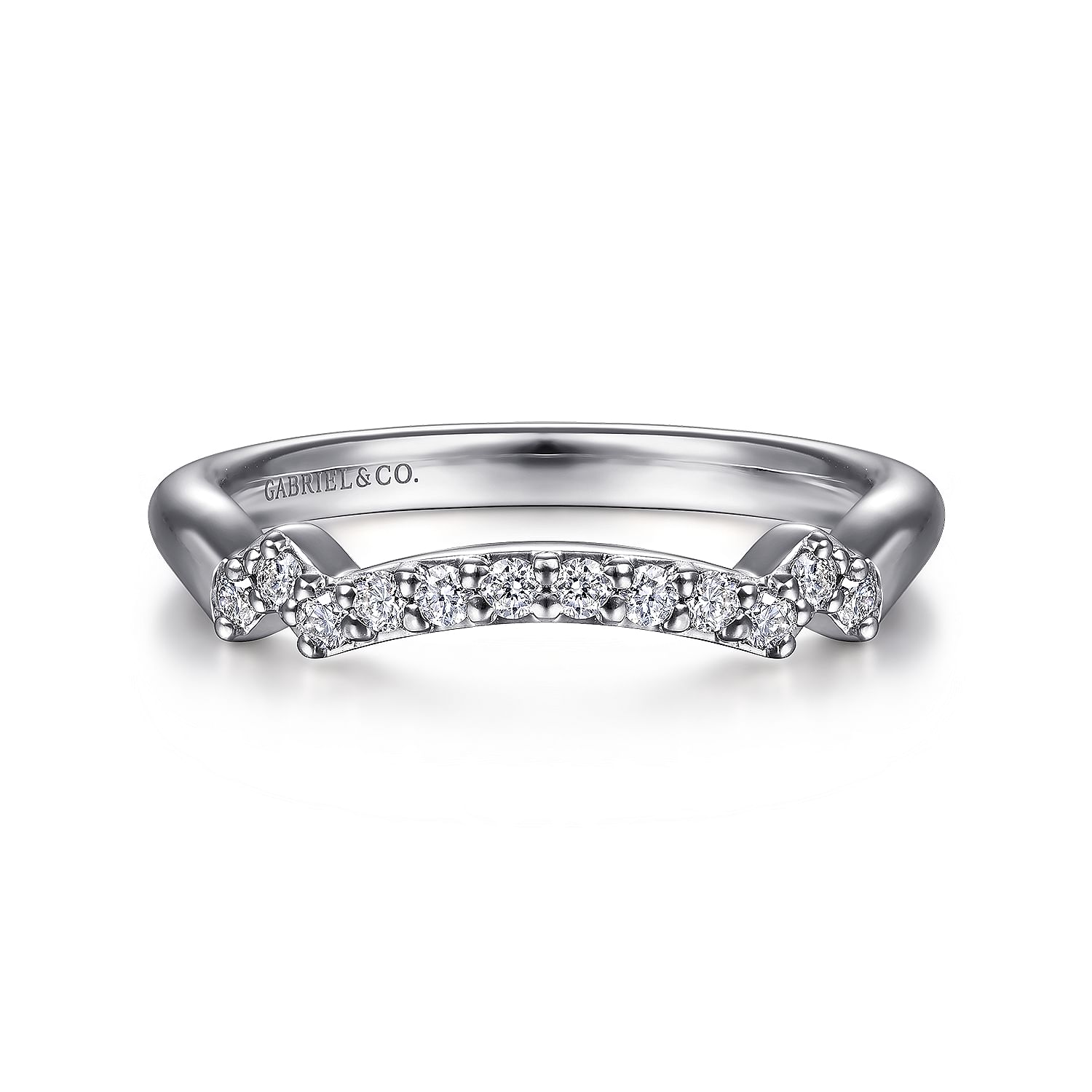 Gabriel - 14K White Gold Matching Wedding Band