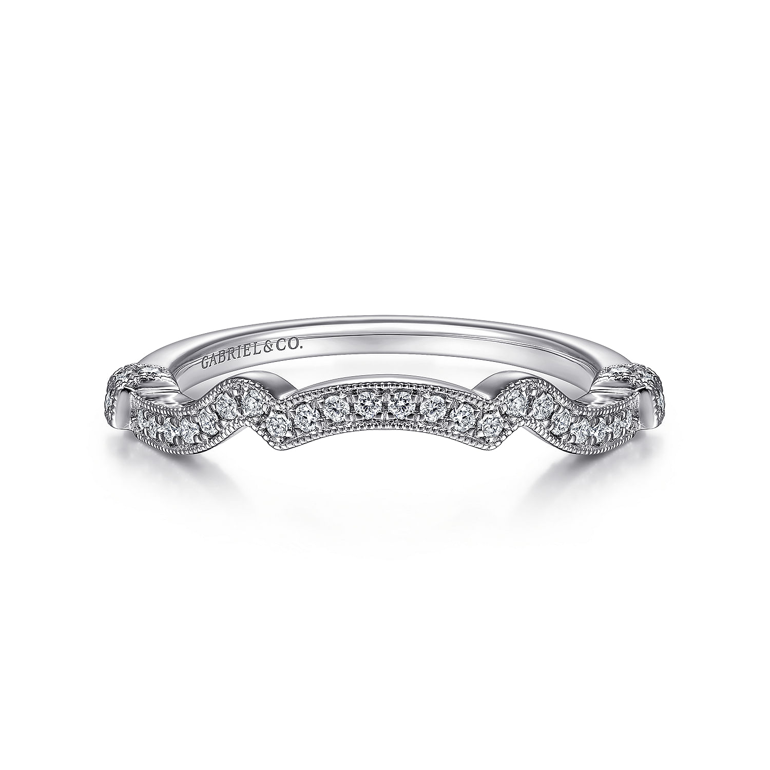 Gabriel - 14K White Gold Matching Wedding Band