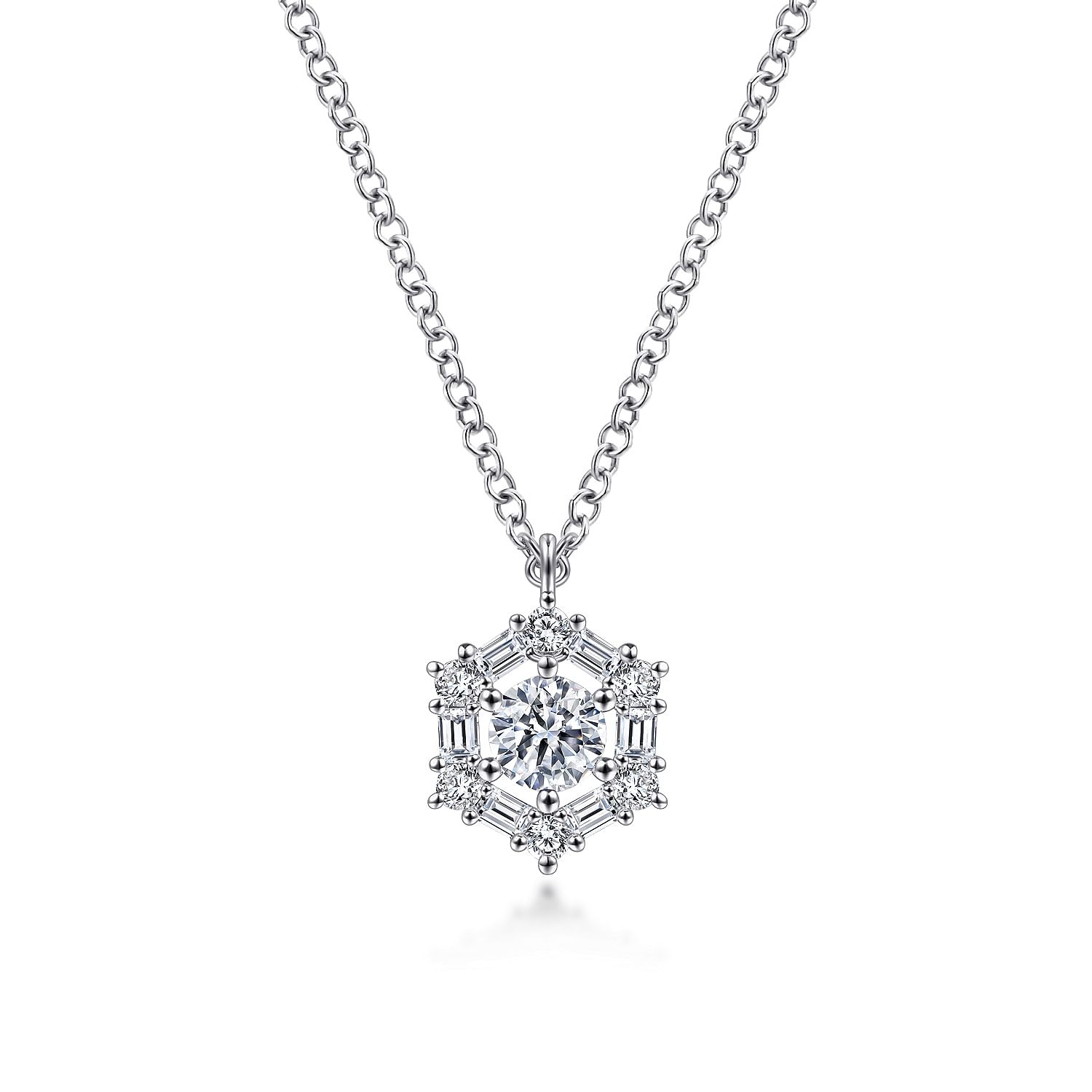 Floral hot sale diamond necklace