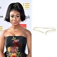  Actress Lyric Ross wearing Gabriel NY to the 50th NAACP Image Awards.