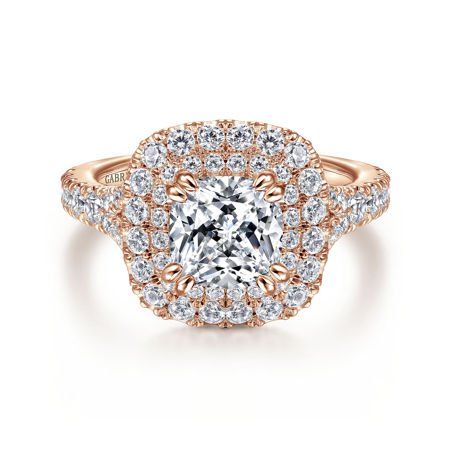 14k Rose Gold Cushion Cut Diamond Engagement Ring Er12675c6k44jj