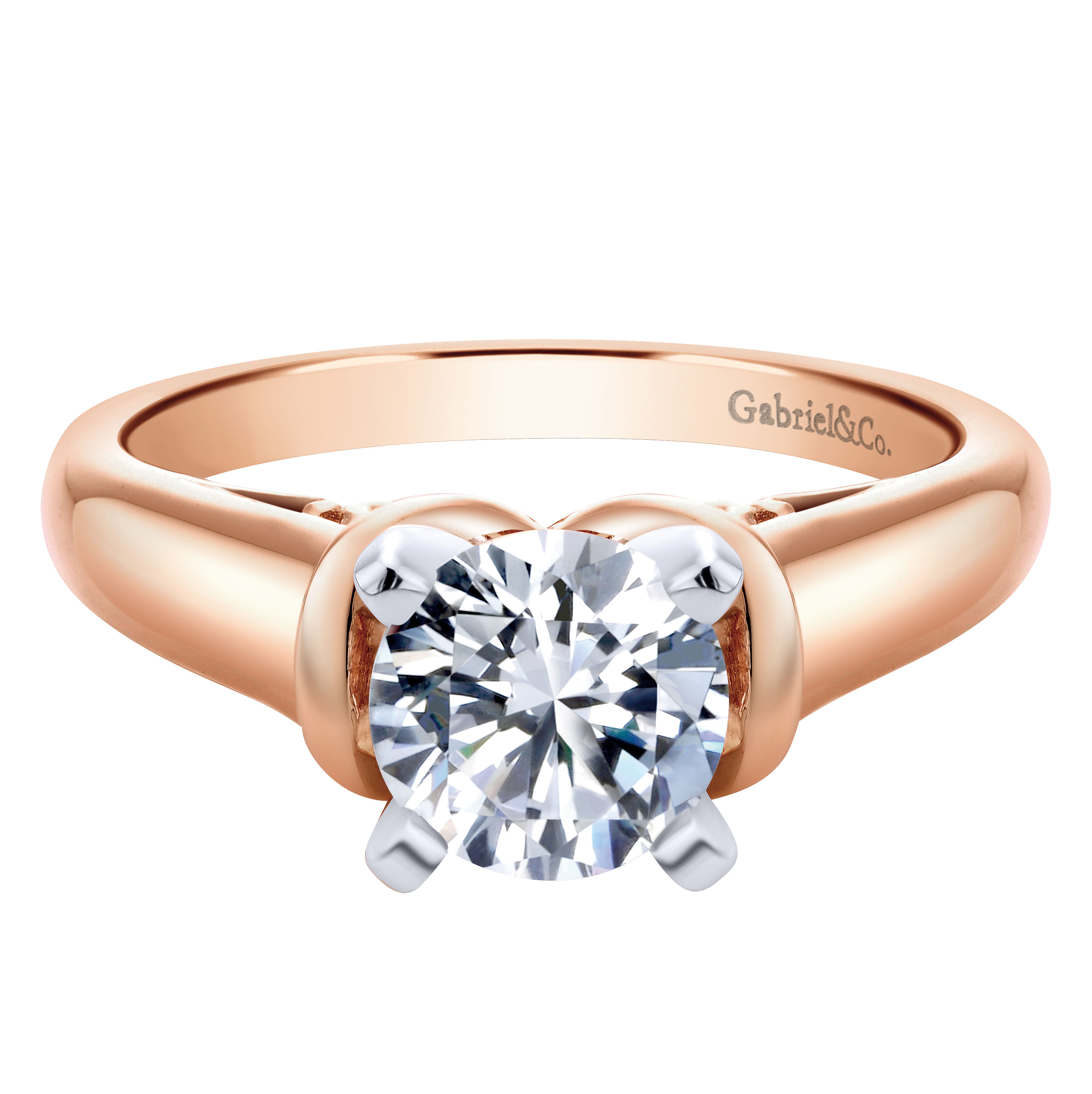 14k Pink Gold Solitaire 14k Pink Gold Solitaire