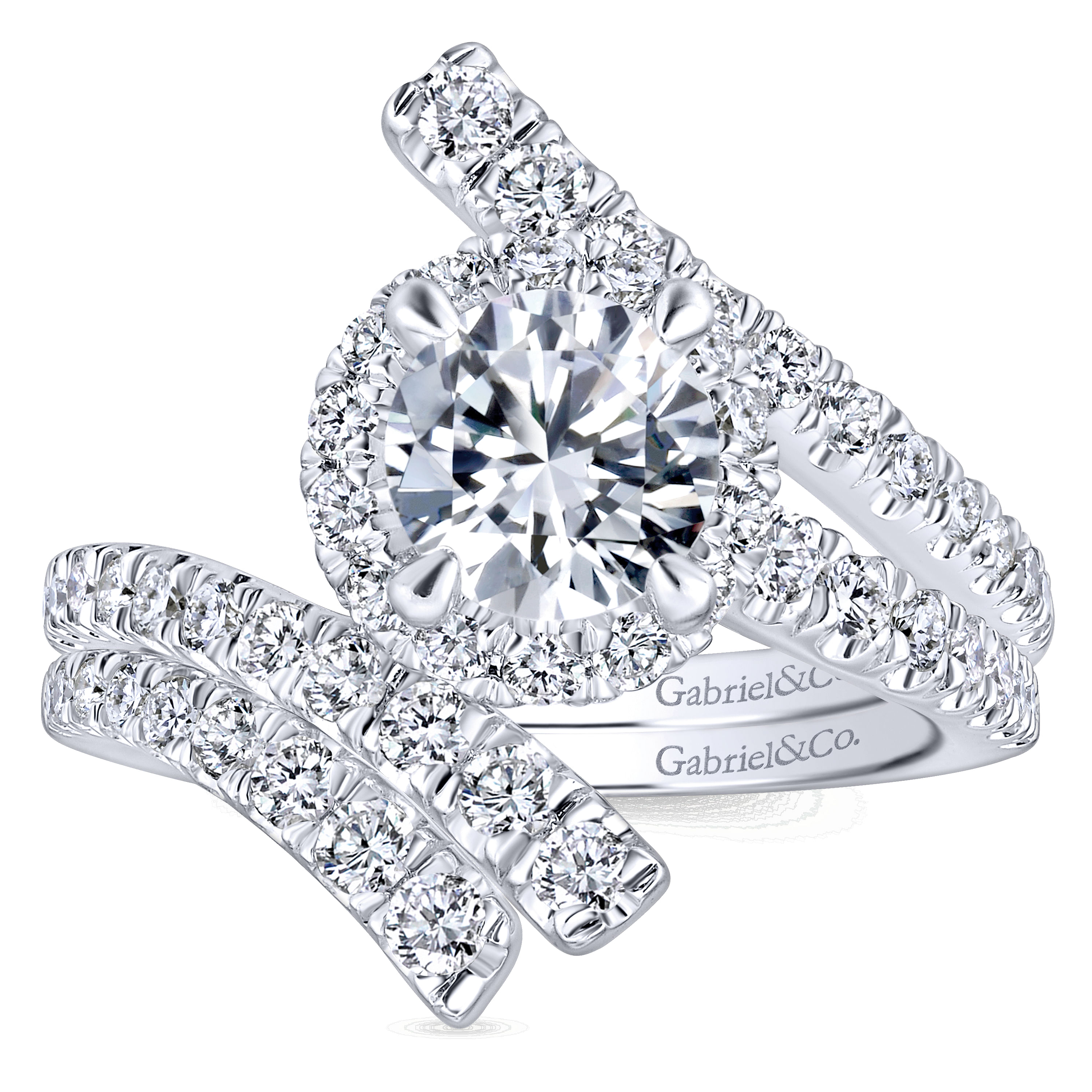 14k White Gold Contemporary Curved Wedding Band angle 4 14k White Gold Contemporary Curved Wedding Band angle 4