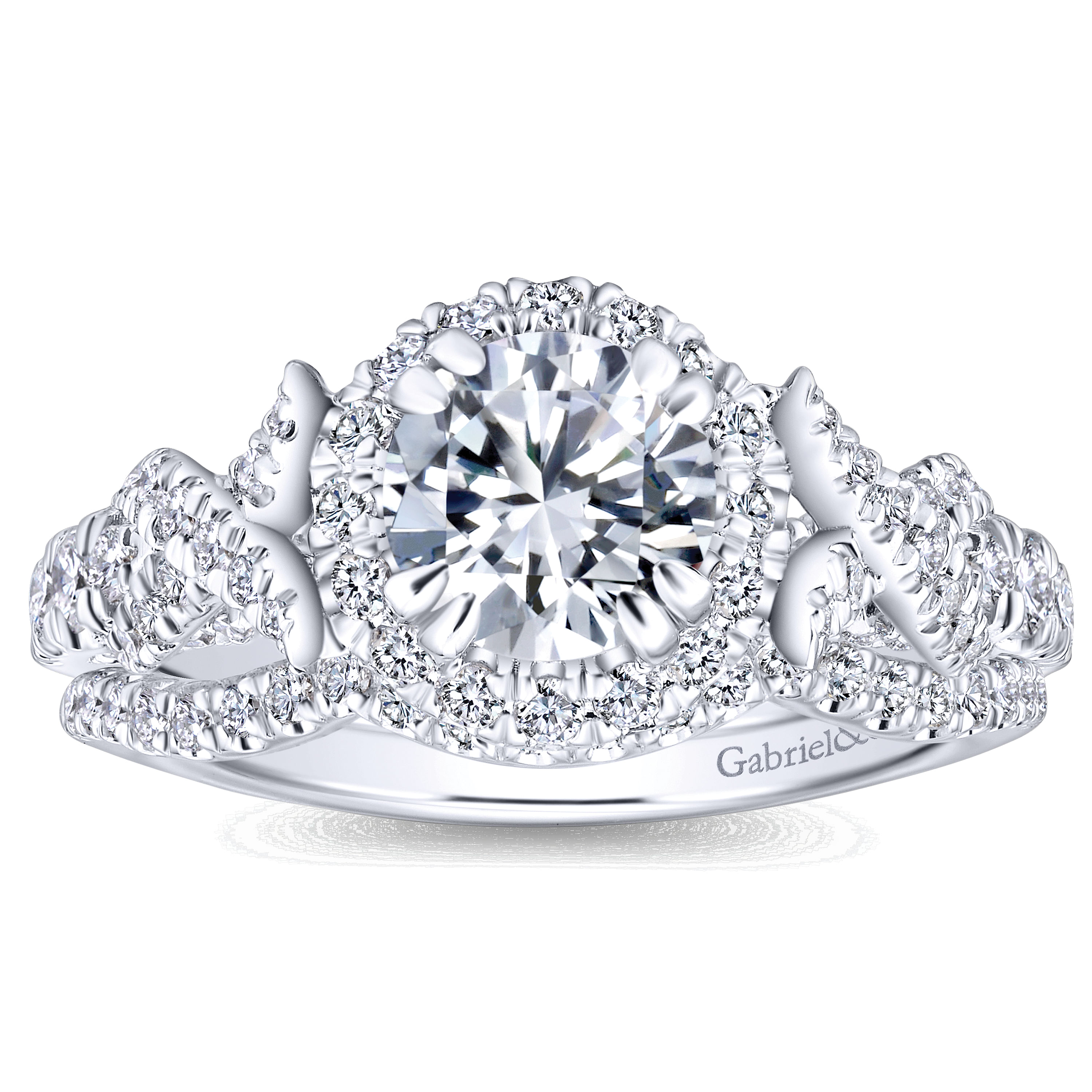 14k White Gold Contemporary Curved Wedding Band angle 4 14k White Gold Contemporary Curved Wedding Band angle 4
