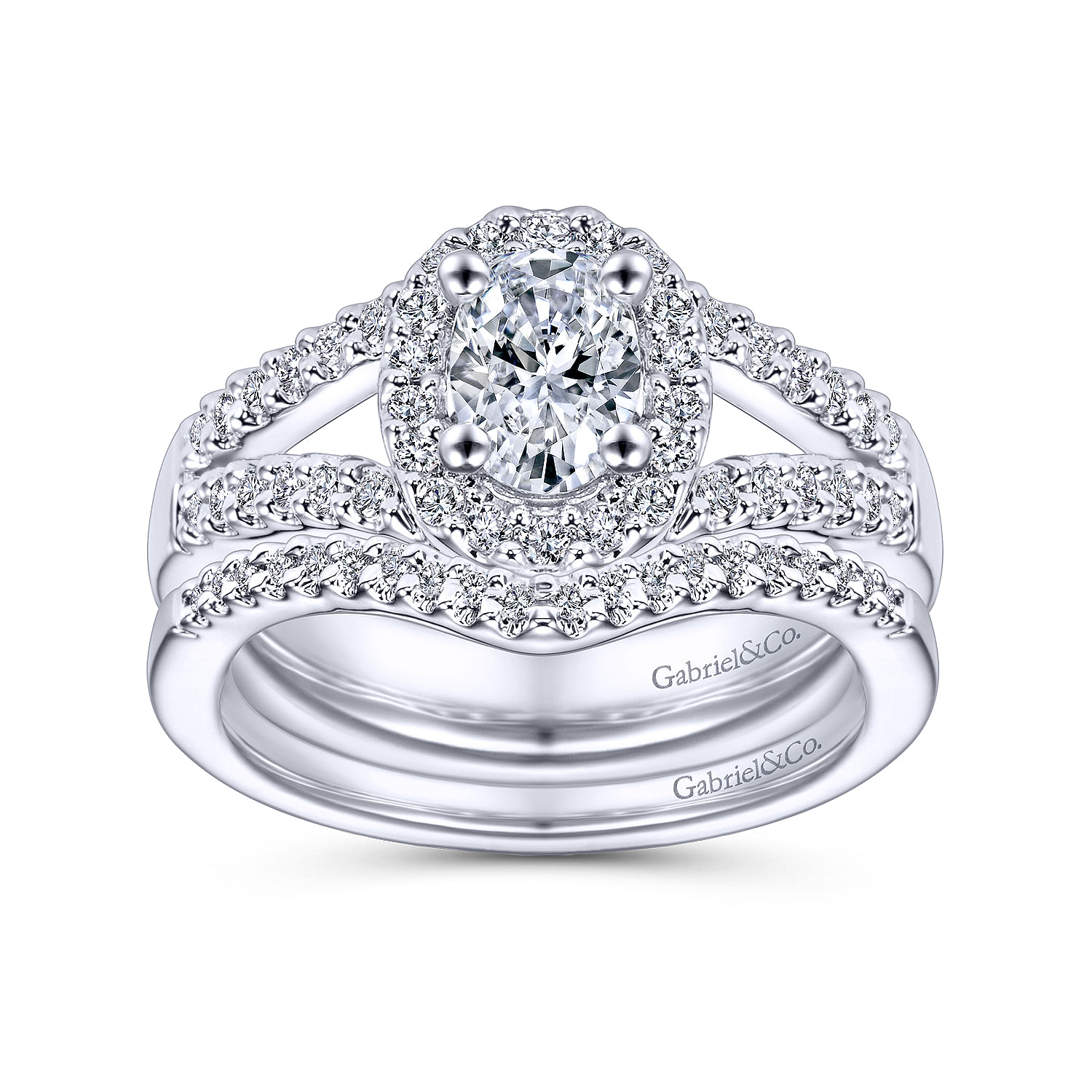 14k White Gold Contemporary Curved Wedding Band angle 4 14k White Gold Contemporary Curved Wedding Band angle 4