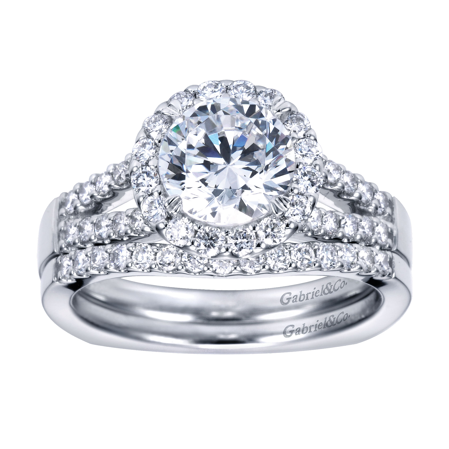 14k White Gold Contemporary Curved Wedding Band angle 4 14k White Gold Contemporary Curved Wedding Band angle 4